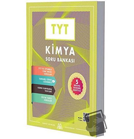 TYT Kimya Soru Bankası 5 Deneme Hediyeli-Video Çözümlü